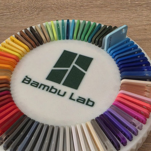 Bambu Lab Spinning Filament Swatch Display