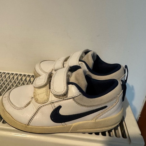 Nike athletic shoes used, size 27.5, black and white