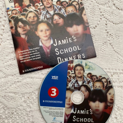 VCD Jamie Oliver School Dinners part 3 like new with Greek subtitles