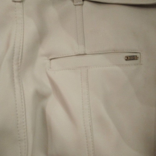 BSB high-waisted faux leather pants like new, off-white
