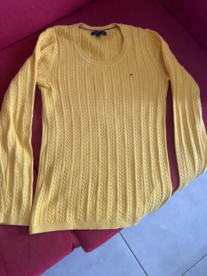 Μπλούζα βαμβακερή Tommy Hilfiger κίτρινη μέγεθος XS σαν καινούργιο