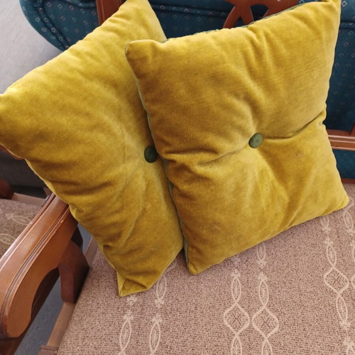 Vintage sofa pillows used, set of 2 pieces