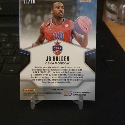 Panini Prizm Euroleague 2024-25 Jr Holden Dominance Gold 10/10 dual jersey number