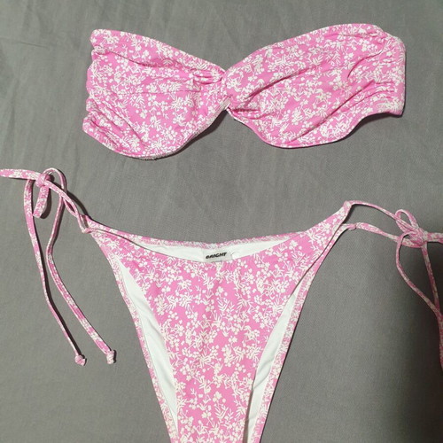 Bikini pink & white Bright Swimwear size S like new
