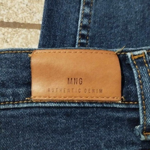 Mango slim mom jeans used, high waist, size 34, blue