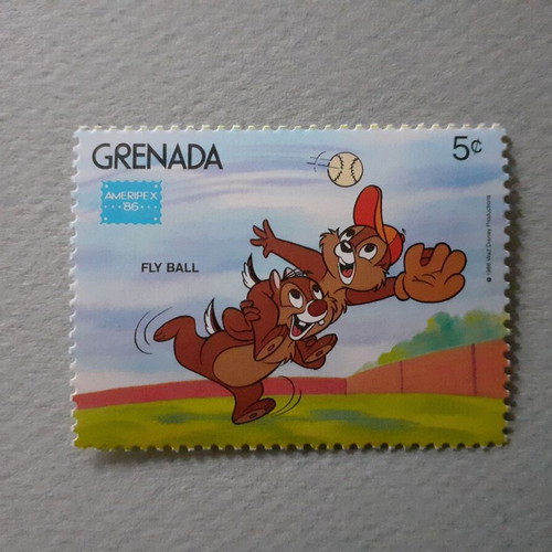 Walt Disney Grenada Stamp Set 6 Mint Ameripex Philatelic '86