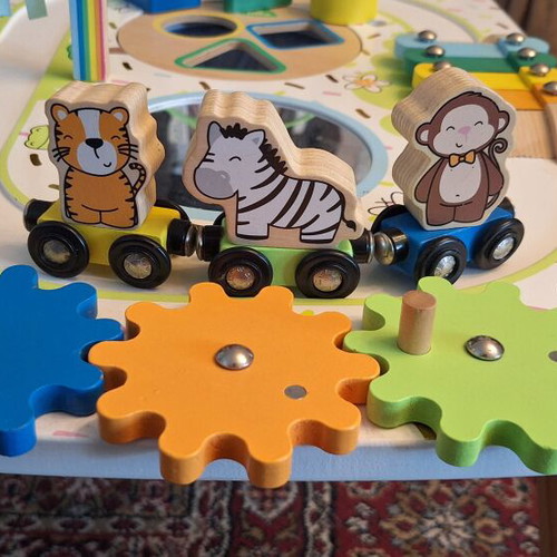 ELC Early Learning Centre wooden activity table used