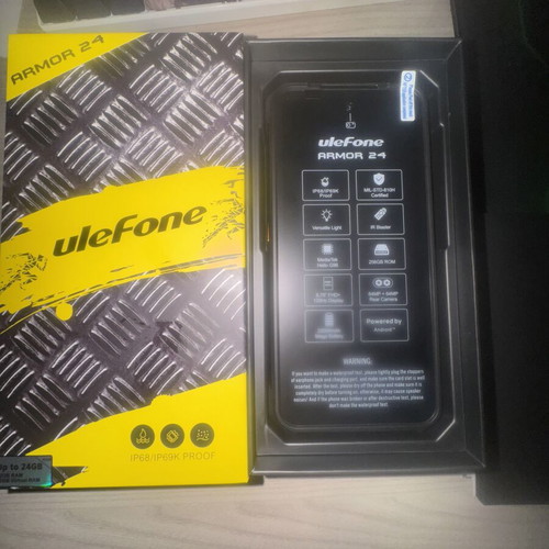 Ulefone Armor 24 smartphone new, 256GB, 64MP camera, IP68/69K proof
