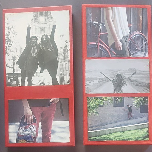 Set of 2 youthful framed prints like new