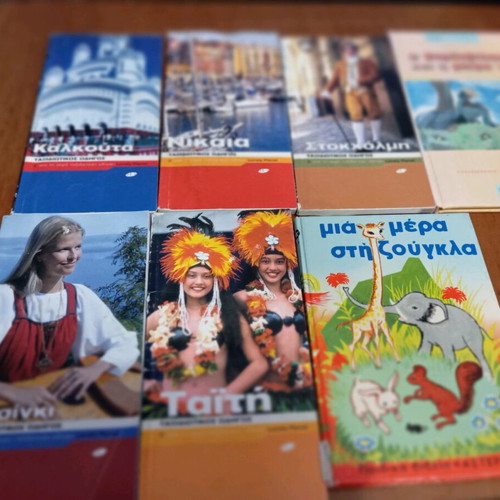 Books new, pack of 9 with travel guides and fairy tales