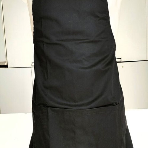 Palatino MARK006 Black Neck Apron 85x65cm Adjustable Strap