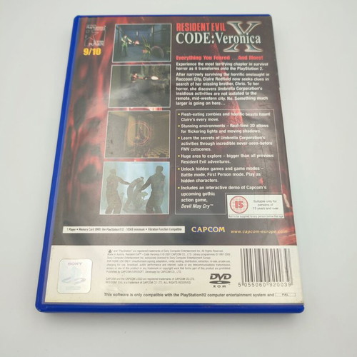 Resident Evil Code Veronica PlayStation 2 PS2 like new