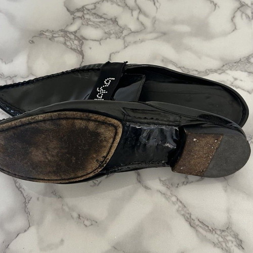 Byblos Vintage leather shoes size 39 used, black patent