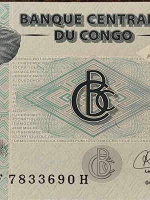 Congo 100 Francs Banknote 2022 like new