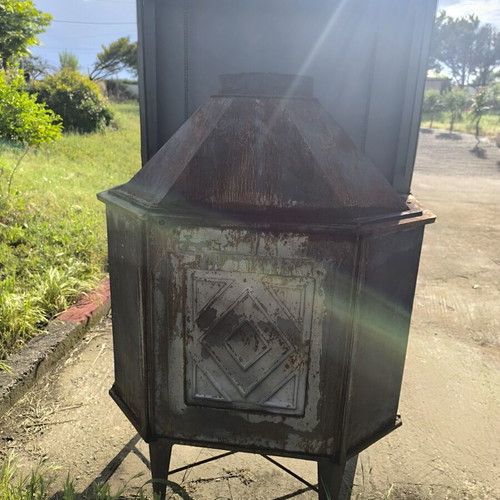 Art&fire Fireplace used with double door opening
