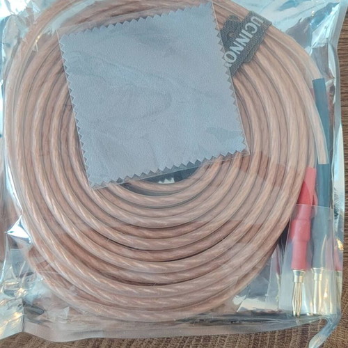 Hi-Fi speaker cable with banana connectors OFC 13AWG 2x4m new