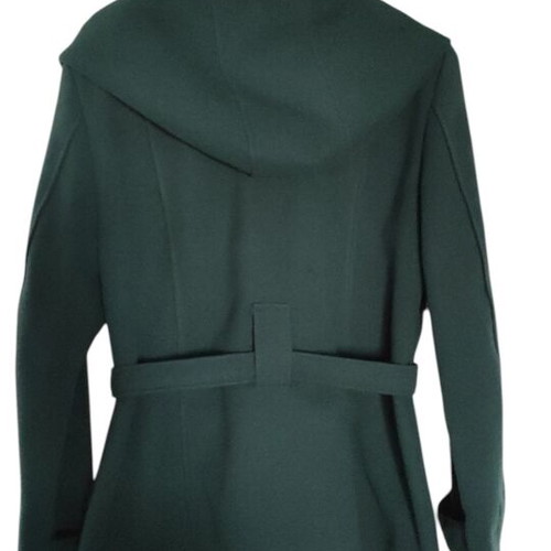 Cypress Green Coat with Detachable Hood and Belt used