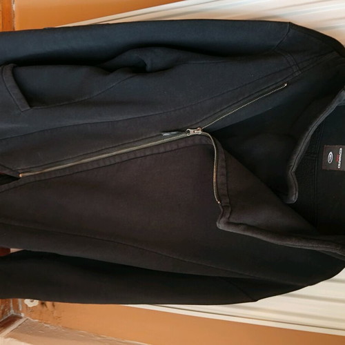 Edward oversized black hoodie zipper jacket used, size L