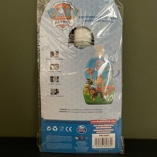 Paw Patrol school water bottle new with hook for water