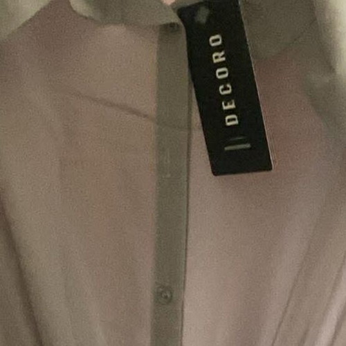 Decoro mini see through dress gray new, one size
