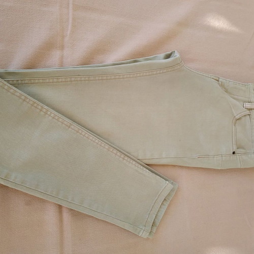Denim skinny Pull&Bear No(36) like new, cotton pistachio color