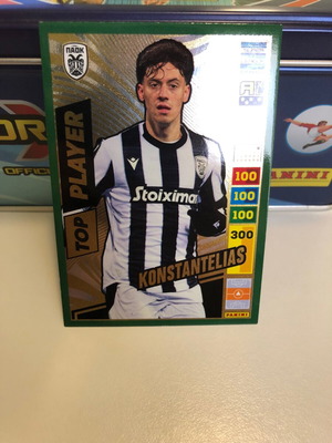 Panini Super League 2024 Top Player 356 Konstantelias green like new