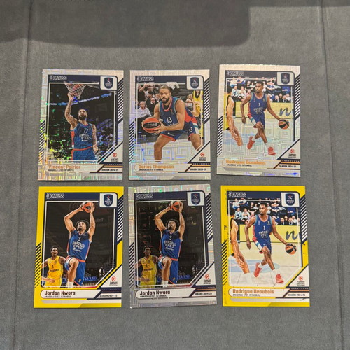 Panini 2024-25 Donruss Euroleague Basketball Anadolu Efes lot 6 cards