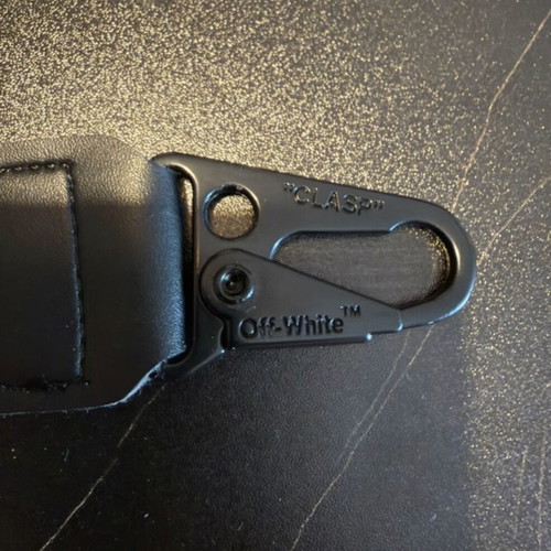 Off-White keychain, modern streetwear style