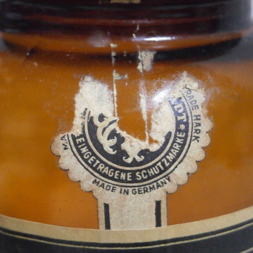 Pharmacy bottle used vintage German Ammonium Bromatum