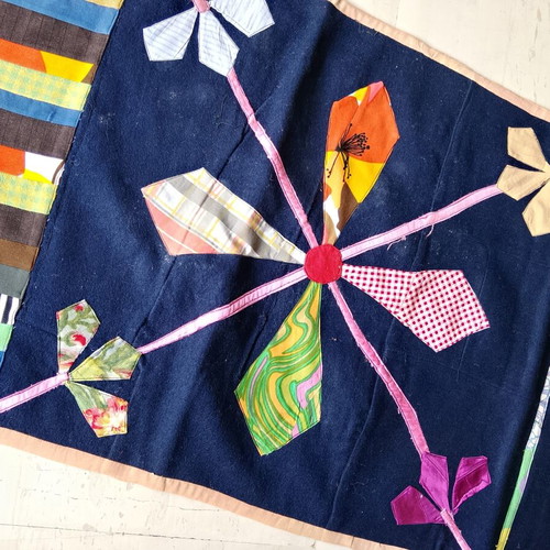 Μάλλινο χειροποίητο χαλί Patchwork Quilt σαν καινούργιο