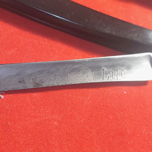 Triton barber straight razor used, 12 cm blade length