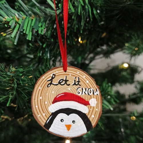 Handmade wooden ornament new