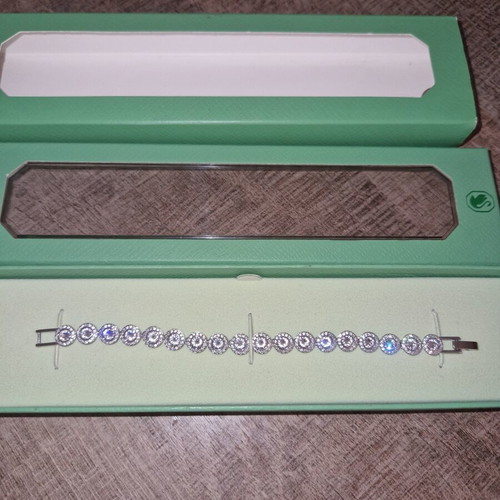 Swarovski bracelet, silver