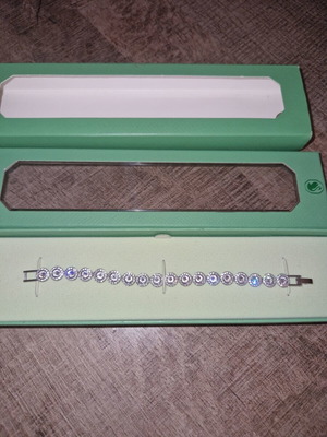 Swarovski bracelet, silver