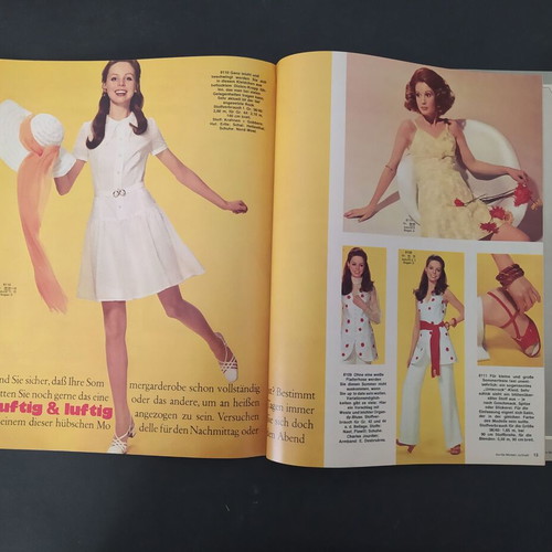 Burda vintage magazine July 1969 with patterns and Greek translation like new