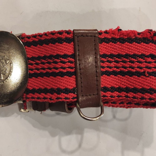 Romanian fire brigade fabric belt used