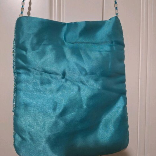 Crossbody bag like new with turquoise beads