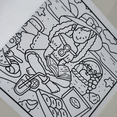 Girl Getaway Summer Coloring Book new, 24 pages