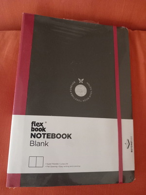 Flexbook Notebook like new with black cover and red detail