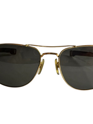 American Optical aviator sunglasses used, black and gold
