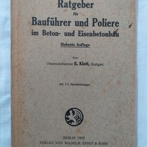 Collectible technical German books used, set of 6 volumes