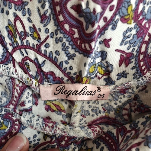 Pants Regalinas like new, colorful, elastic waist, size S