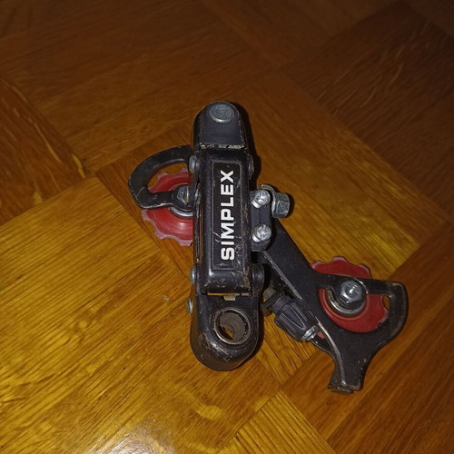 Simplex bicycle derailleur used, black