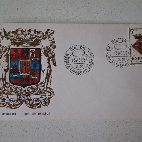 Spain 1964 Escudos Provinciales Lérida First Day Cover FDC