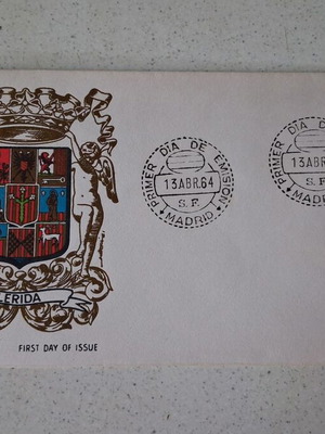 Ισπανία 1964 Σειρά Escudos Provinciales Λέριδα Φάκελος Πρώτης Ημέρας FDC