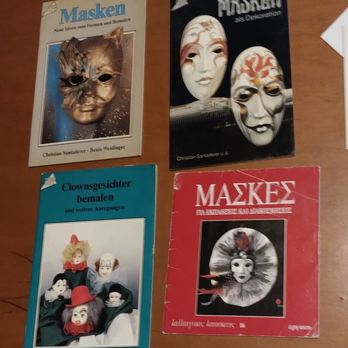 Craft books with masks and dolls, set of 4