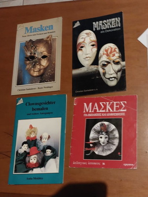 Craft books with masks and dolls, set of 4