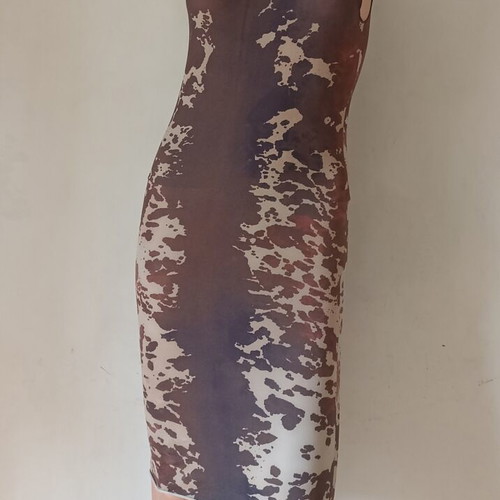 Acne Studios sleeveless dress with cow print, size S