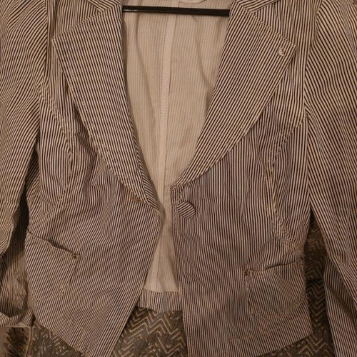 Armani Jeans women's jacket white-blue like new, slim Small