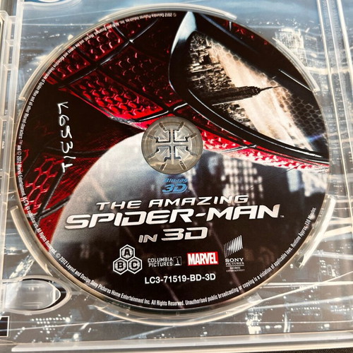 The Amazing Spider-Man 3D Blu-ray used, two-disc edition, Greek subtitles